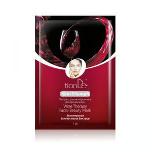 Gesichtsschönheitsmaske "Weintherapie", 1 Stk