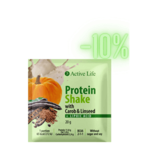 Minus 10% Proteinshake mit Carob und Leinsamen 20g