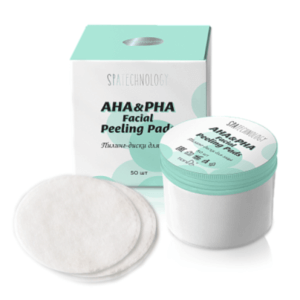 Peeling-Tampons für Gesicht mit AHA- und PHA-Säuren 50 Stk.